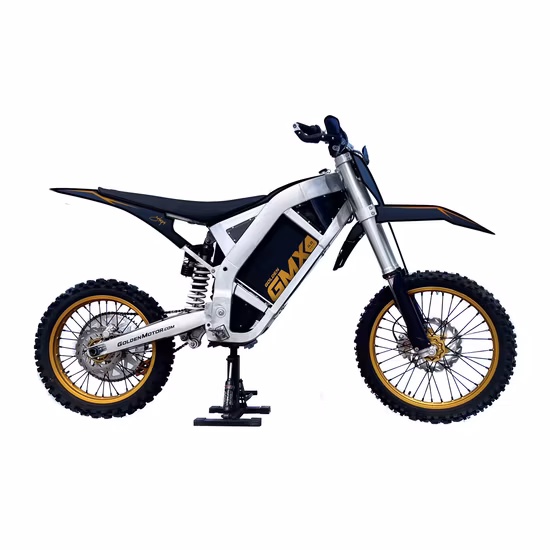 Contrôle d'onde sinusoïdale haute puissance 10KW 72V 90AH 120kmh Gamme 100KM 120KG Brushless et Gear moins moto électrique avec batterie au lithium